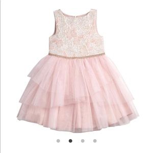 Cassandra Pink Brocade Tutu Dress